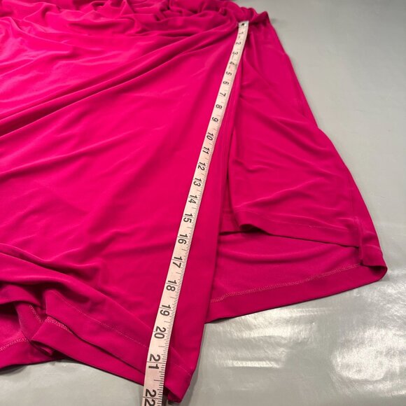 Lauren Ralph Lauren Evening One Shoulder Ruched Dress Women Bodycon Slit Party - Picture 12 of 16